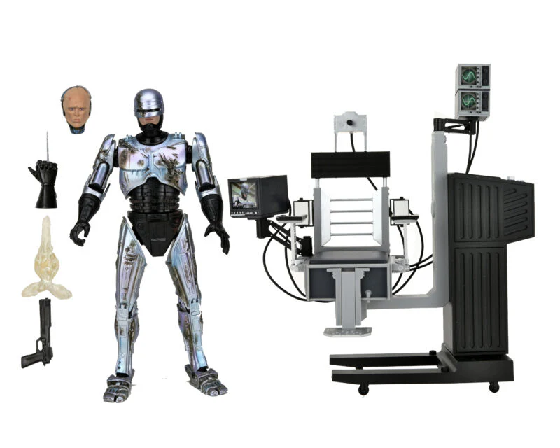 7″ Scale Action Figure – Ultimate Battle-Damaged RoboCop with Chair - Image 2
