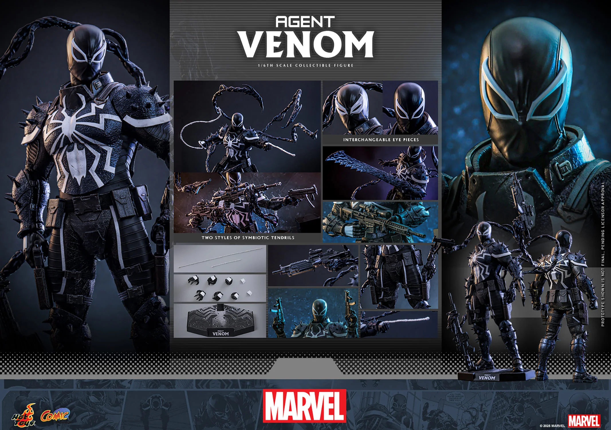 PRE-ORDER Agent Venom Sixth Scale Figure - Image 3