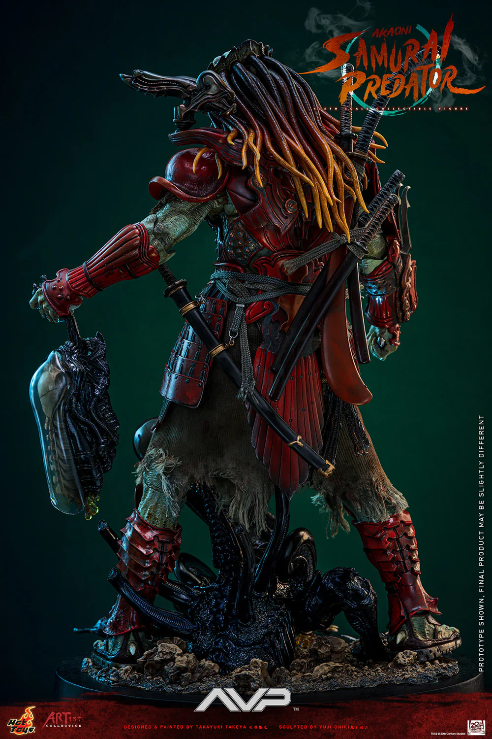 Akaoni Samurai Predator Sixth Scale Figure - Image 6