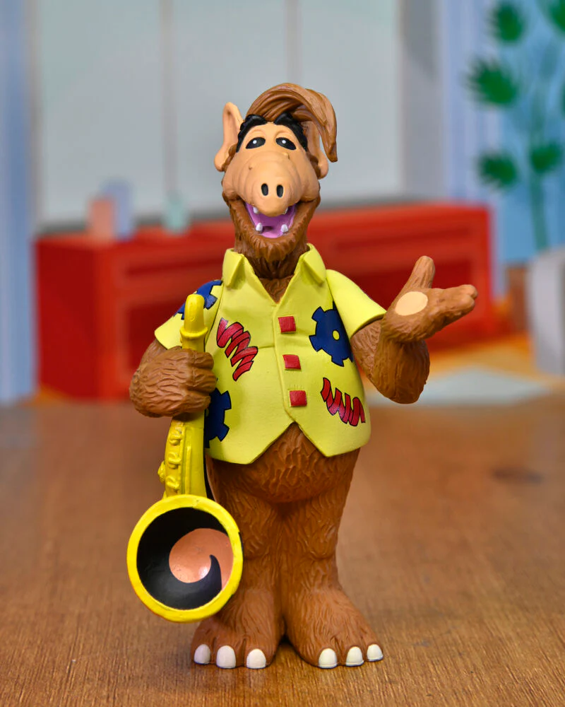 Alf – 6” Scale Action Figure – Toony Classic Alf with Saxophone - Image 2
