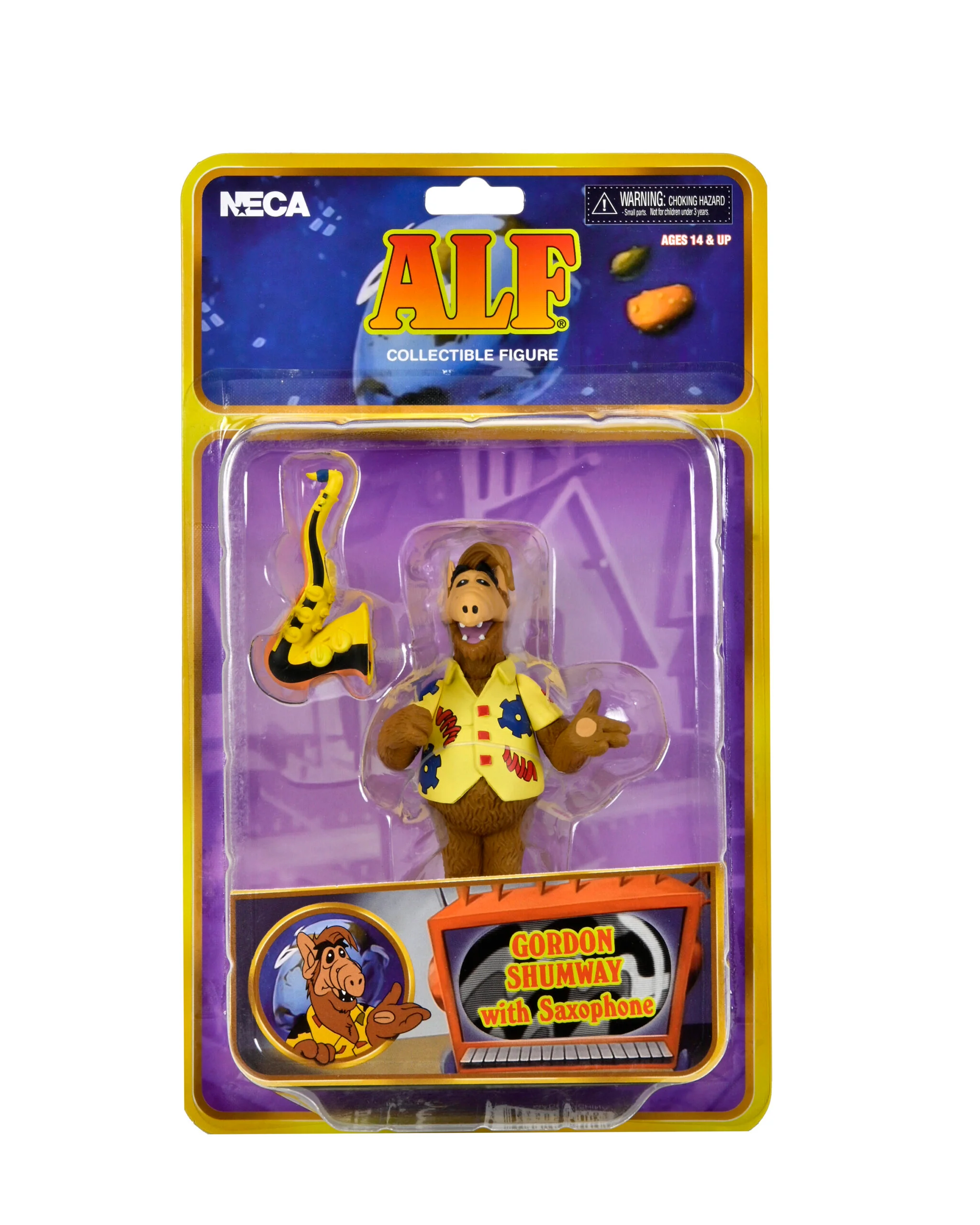 Alf – 6” Scale Action Figure – Toony Classic Alf with Saxophone - Image 3