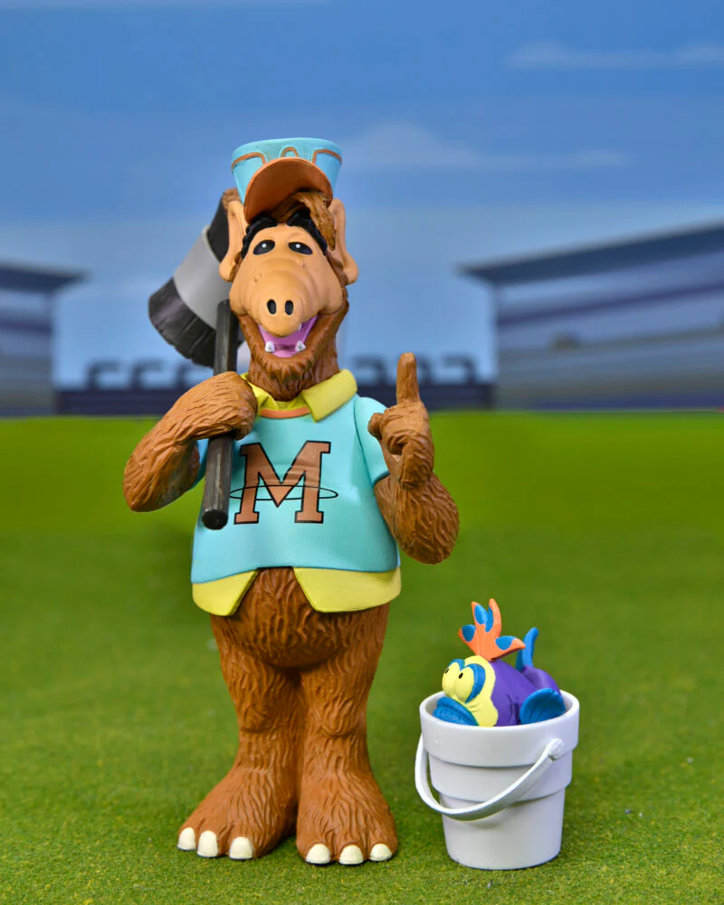 Alf – 6” Scale Action Figure – Toony Classic Baseball Alf - Image 2