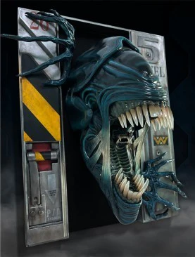 Alien Queen 1:2 Scale Wall Sculpture - Image 2