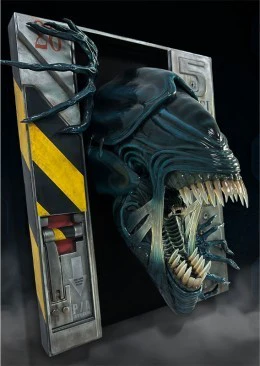 Alien Queen 1:2 Scale Wall Sculpture - Image 3