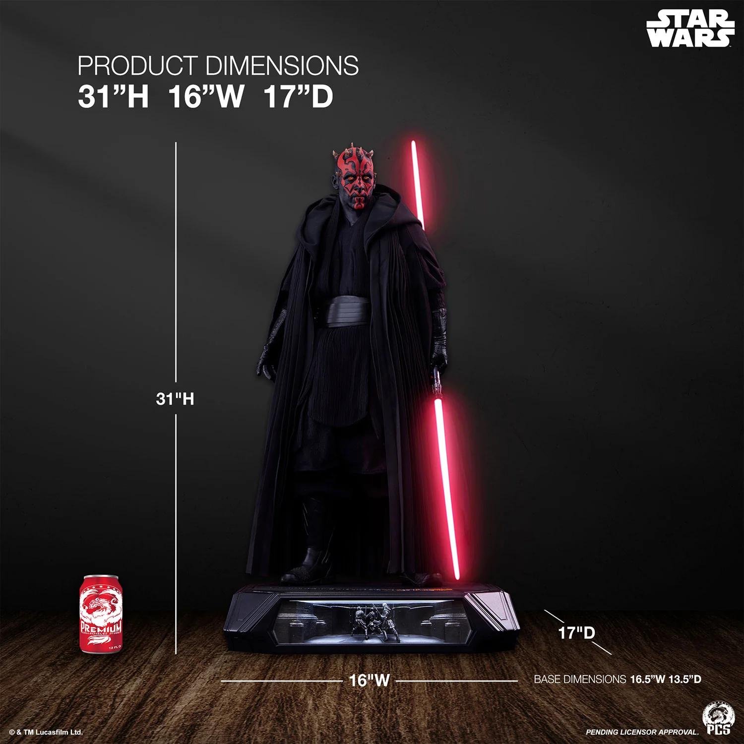 PRE-ORDER Darth Maul Hyperreal 1:3 Scale Statue - Image 2