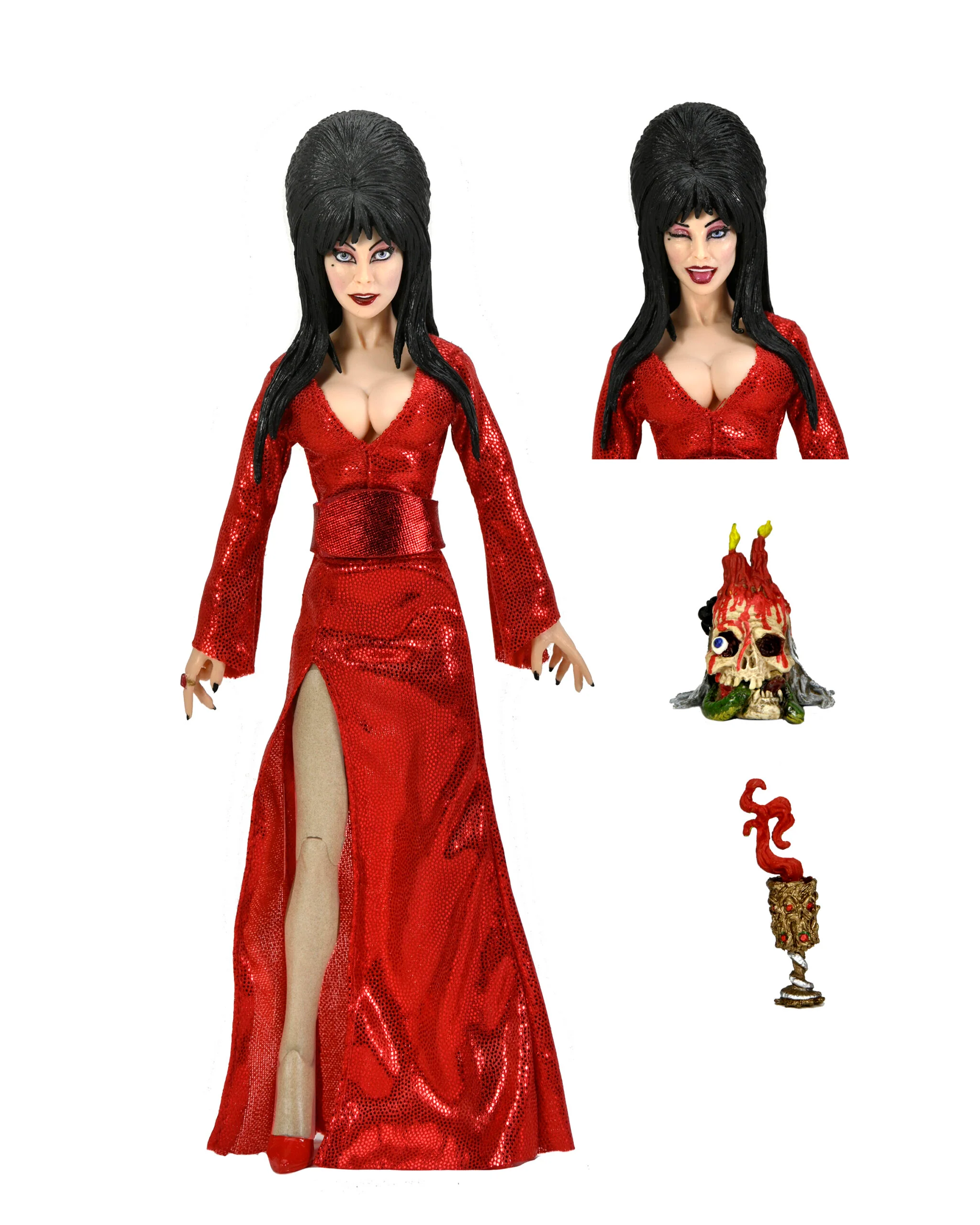 Elvira 8” Clothed Action Figure – “Red, Fright, and Boo” - Image 2