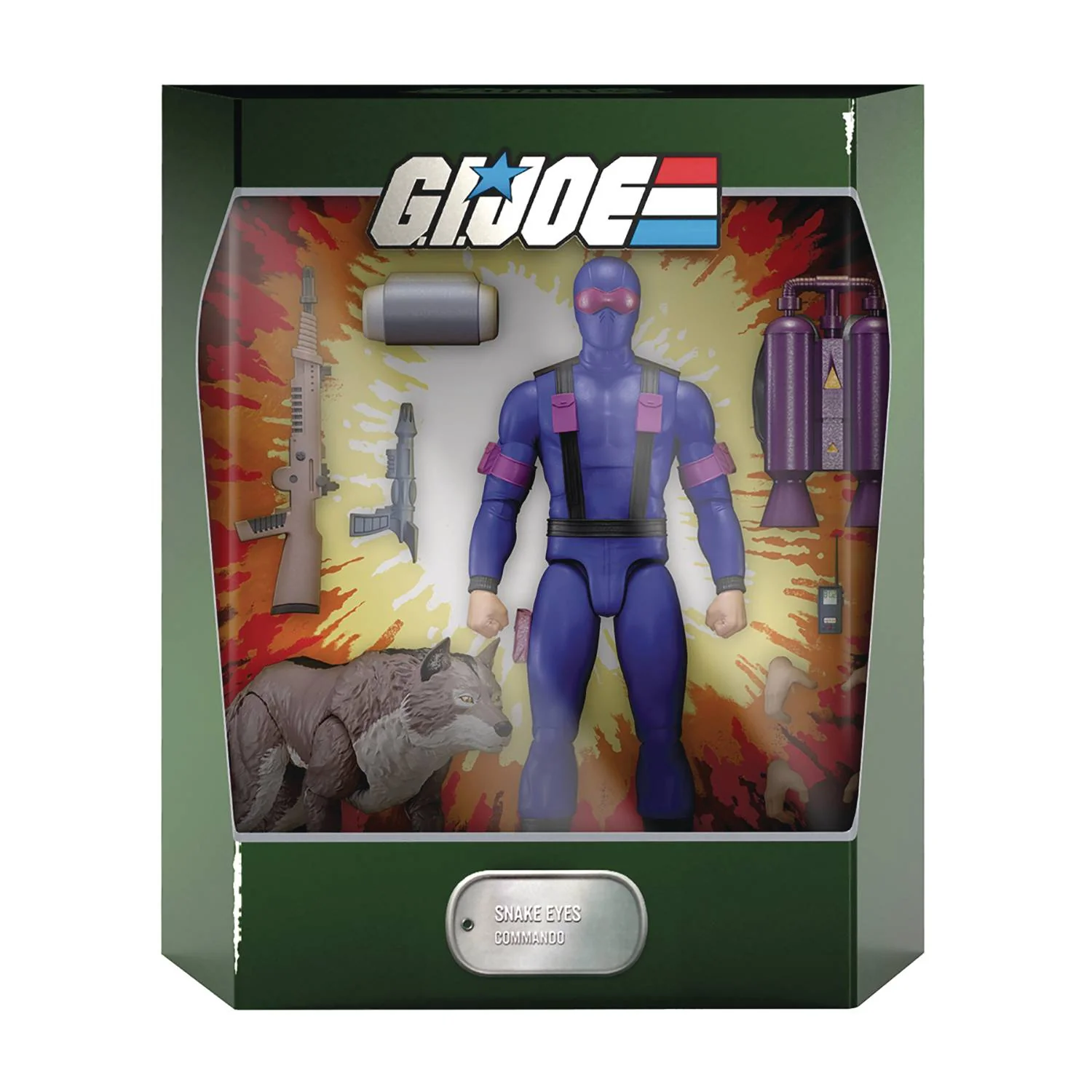 GI JOE ULTIMATES REAL AMERICAN HERO SNAKE EYES Super7 - Image 2