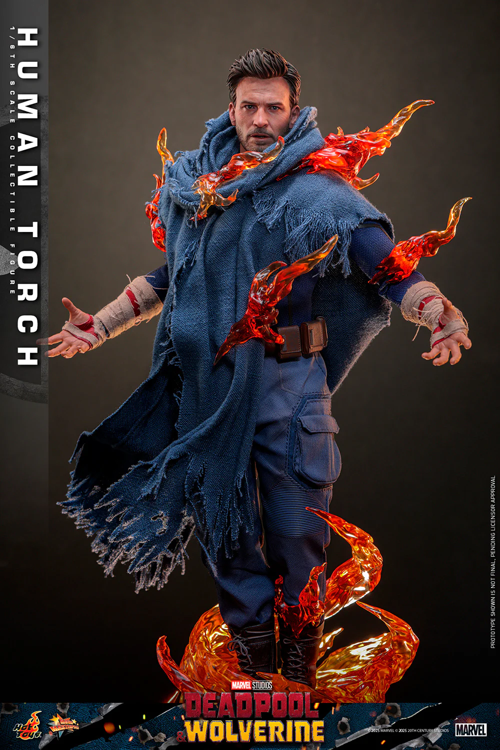 PRE-ORDER Human Torch Sixth Scale Figure Hot Toys - Image 3