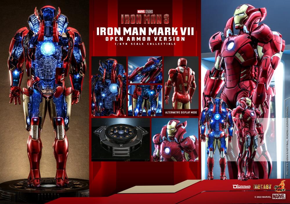 Iron Man 3 DS004D51 Iron Man Mark VII (Open Armor Ver.) 1/6 Scale Collectible Diorama - Image 17