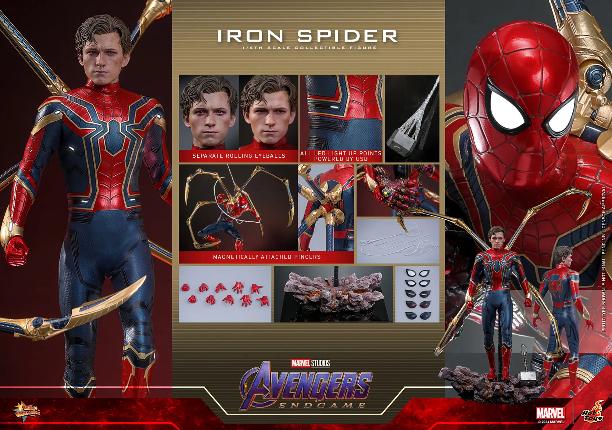 Iron Spider Sixth Scale Figure Hot Toys - Image 3