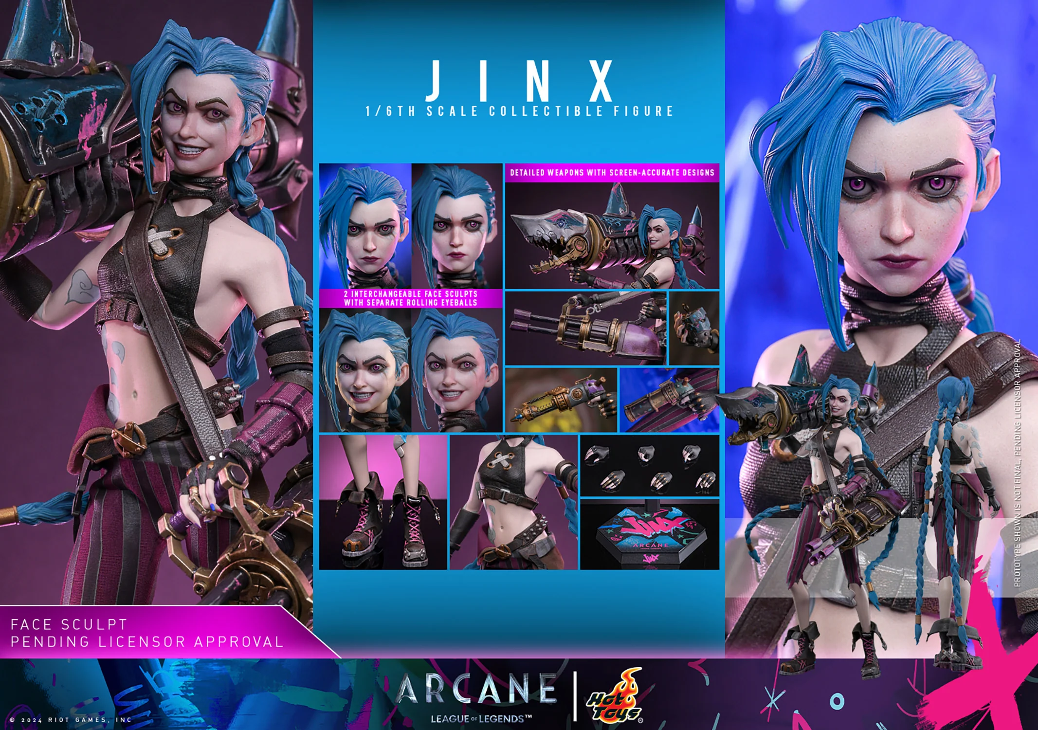 PRE-ORDER Jinx Sixth Scale Figure Hot Toys - Image 3