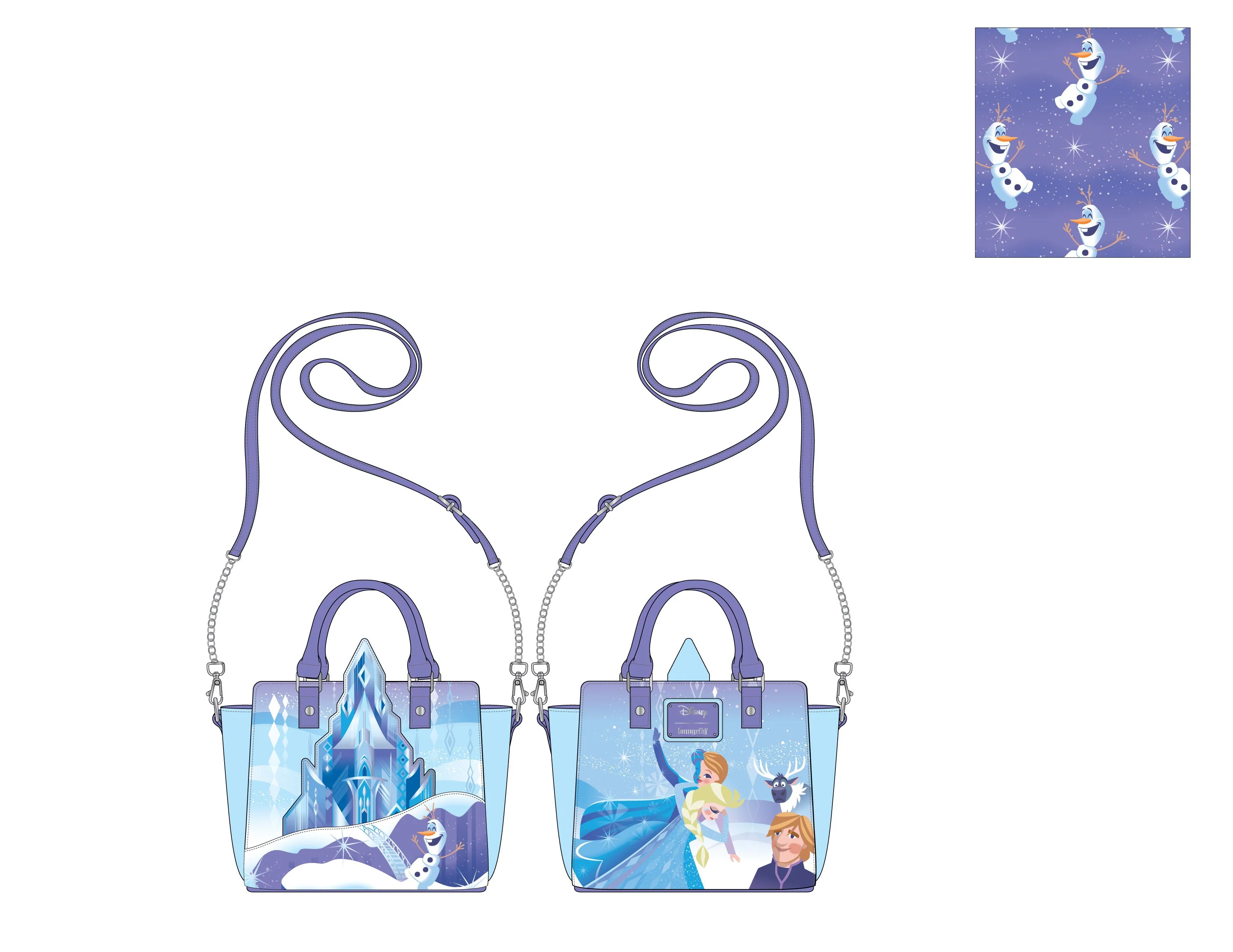 CLEARANCE Loungefly Disney Frozen Princess Castle Crossbody - Image 2
