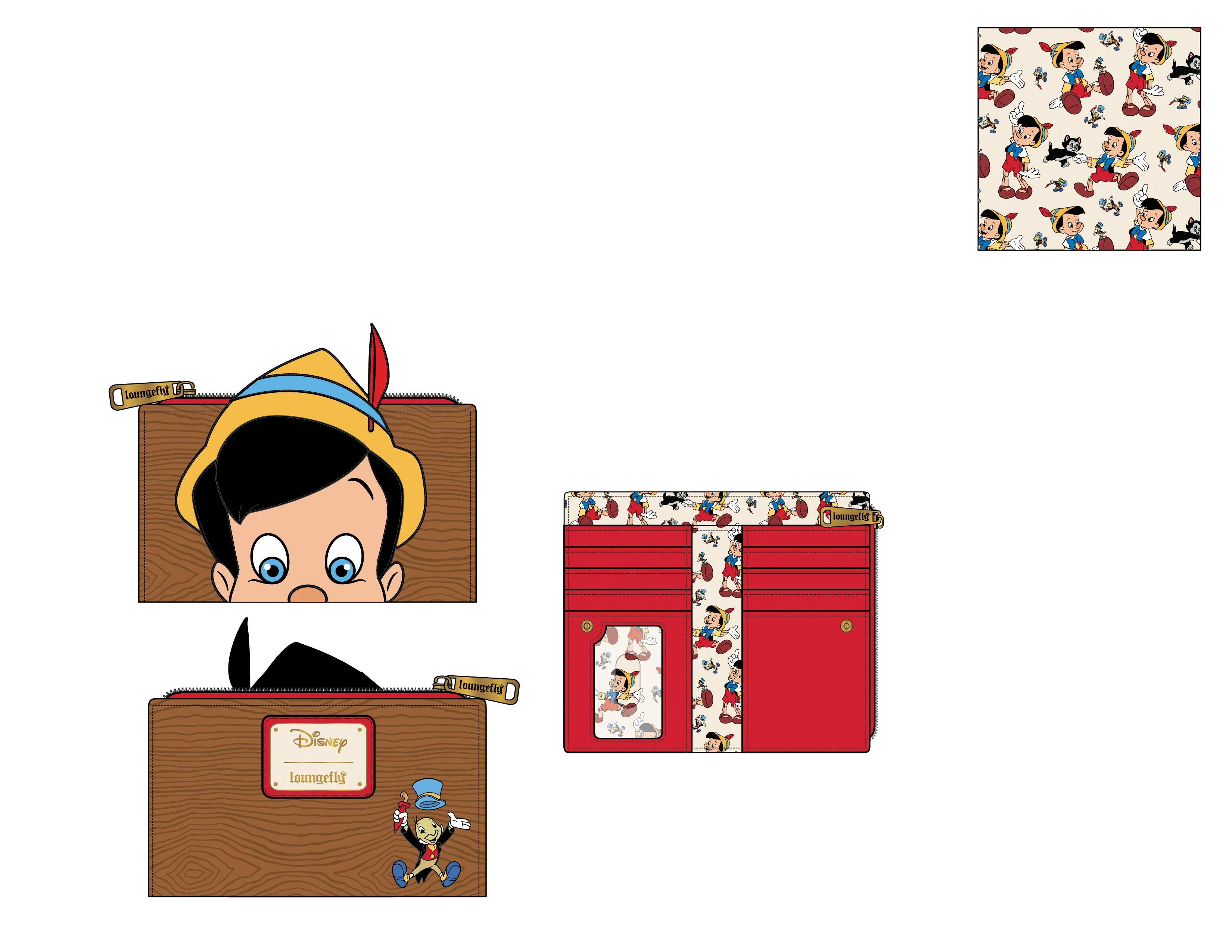 Loungefly Disney Pinocchio Peeking Flap Wallet - Image 2