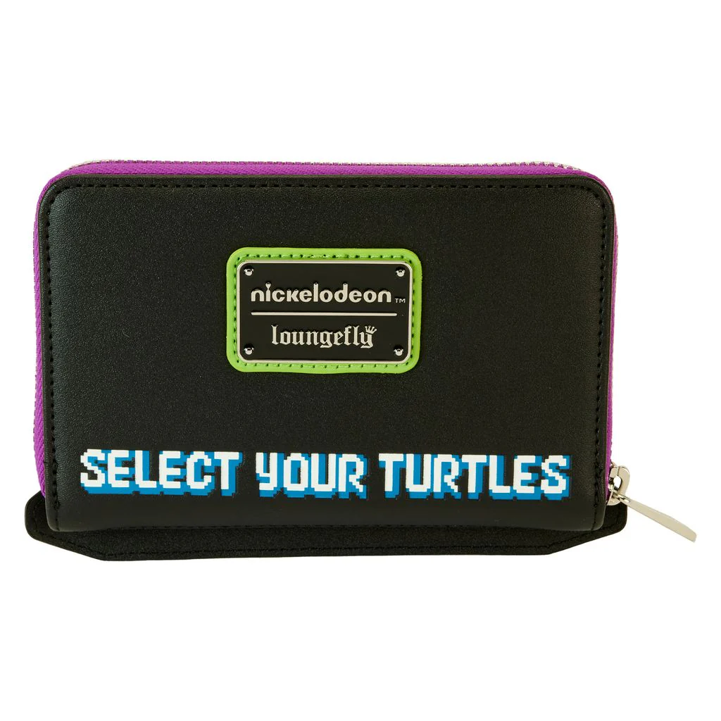 Loungefly Teenage Mutant Ninja Turtle Anniversary Vintage Arcade Zip Wallet - Image 2