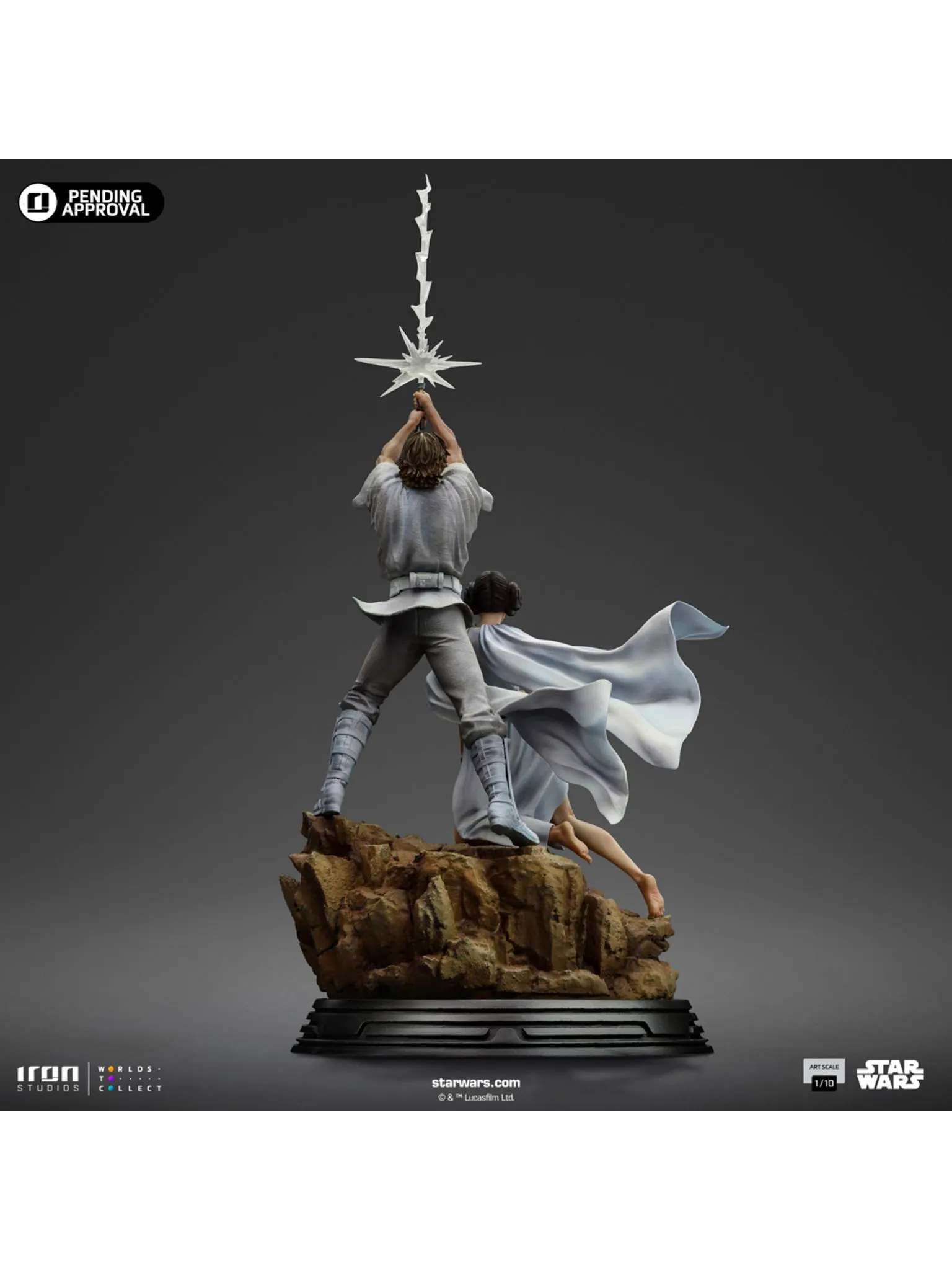 Luke and Leia Movie Poster - Star Wars - Deluxe Art Scale 1/10 - Image 4