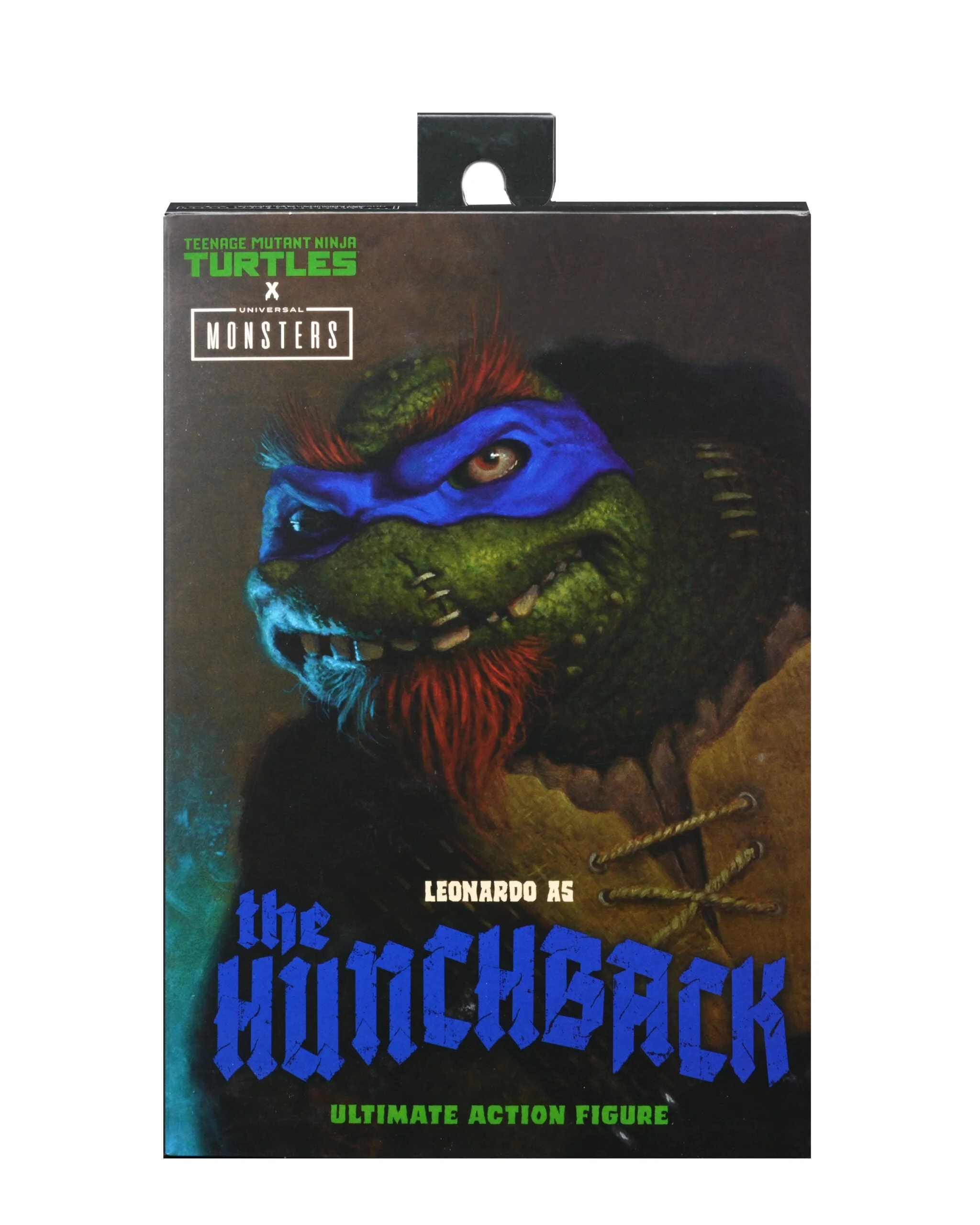 NECA Universal Monsters Teenage Mutant Ninja Turtles Ultimate Leonardo Hunchback 7 Inch Scale Action Figure - Image 3