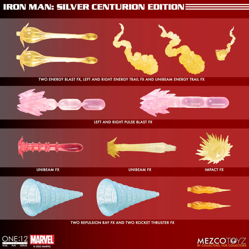 ONE:12 COLLECTIVE Iron Man: Silver Centurion - Image 6