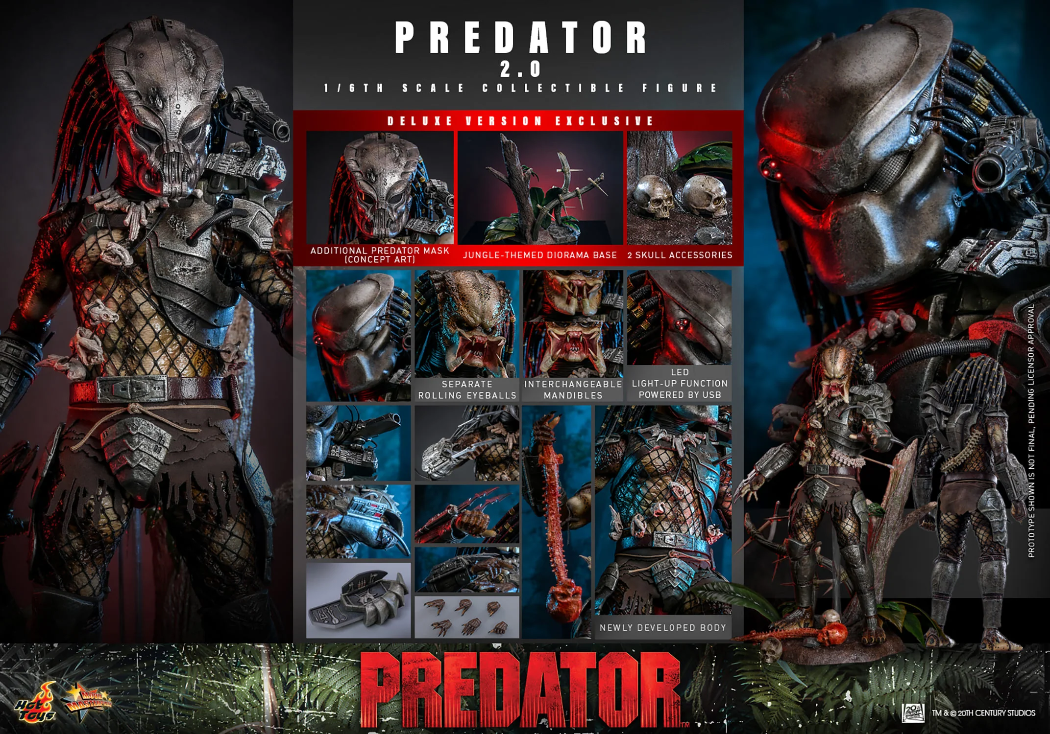 PRE-ORDER Predator (2.0) Deluxe Version Sixth Scale Figure - Image 2