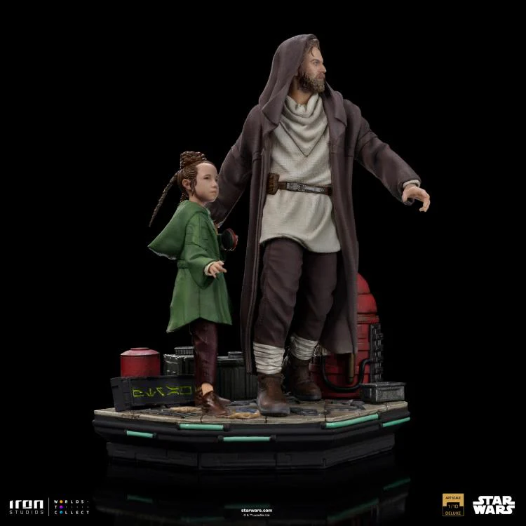 Star Wars: Obi-Wan Kenobi Obi-Wan and Young Leia Deluxe 1/10 Art Scale Limited Edition Statue - Image 10