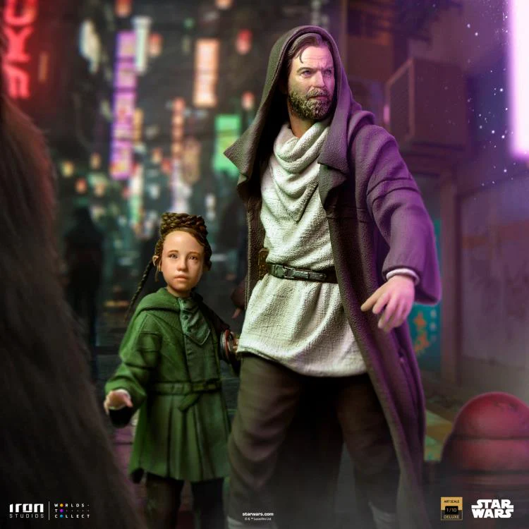 Star Wars: Obi-Wan Kenobi Obi-Wan and Young Leia Deluxe 1/10 Art Scale Limited Edition Statue - Image 3