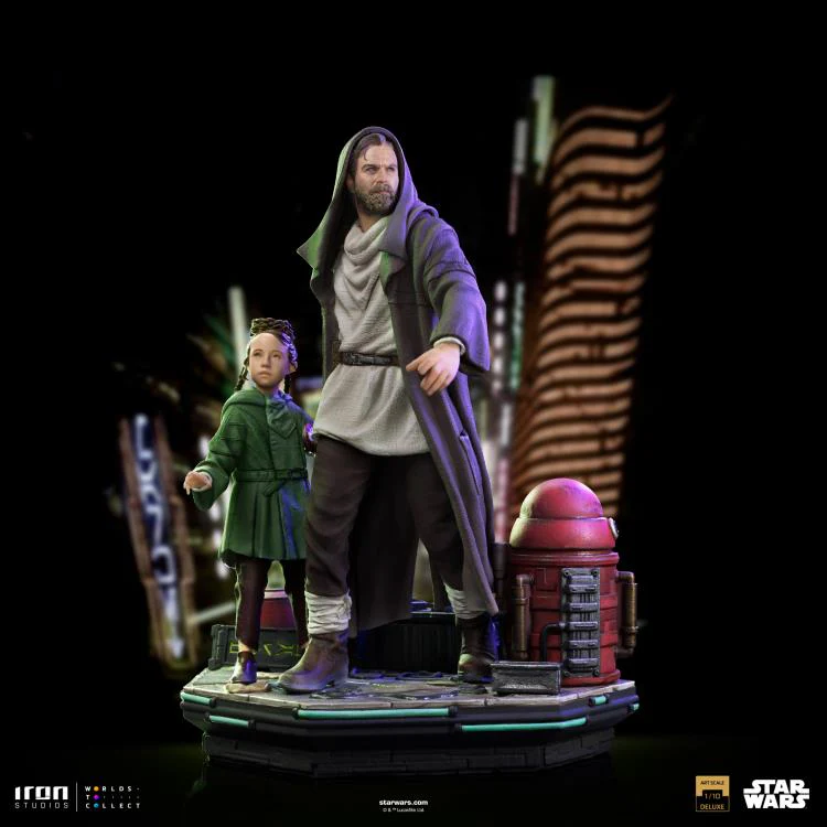 Star Wars: Obi-Wan Kenobi Obi-Wan and Young Leia Deluxe 1/10 Art Scale Limited Edition Statue - Image 4