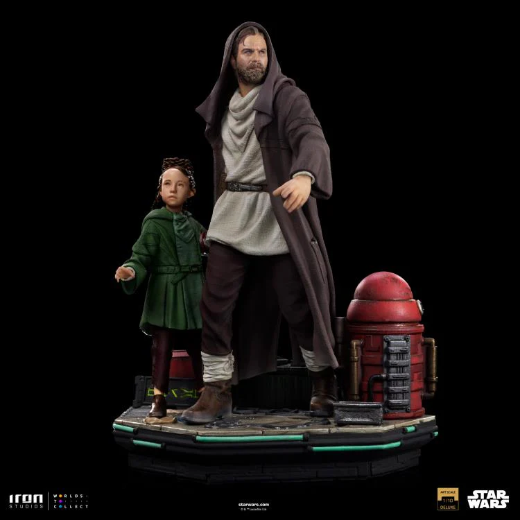 Star Wars: Obi-Wan Kenobi Obi-Wan and Young Leia Deluxe 1/10 Art Scale Limited Edition Statue - Image 5