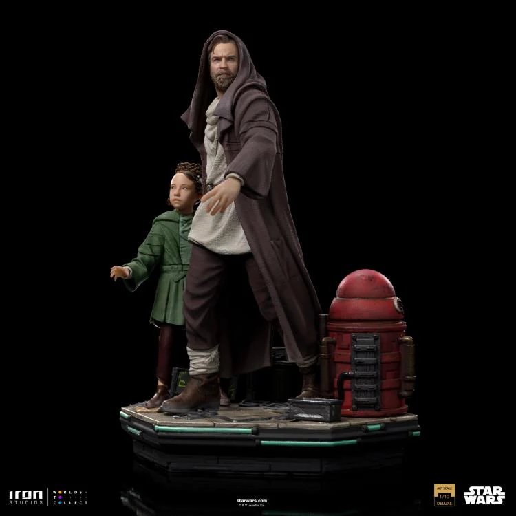 Star Wars: Obi-Wan Kenobi Obi-Wan and Young Leia Deluxe 1/10 Art Scale Limited Edition Statue - Image 6