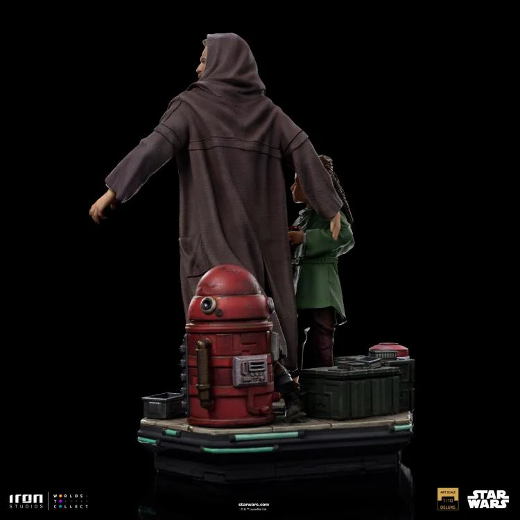 Star Wars: Obi-Wan Kenobi Obi-Wan and Young Leia Deluxe 1/10 Art Scale Limited Edition Statue - Image 8