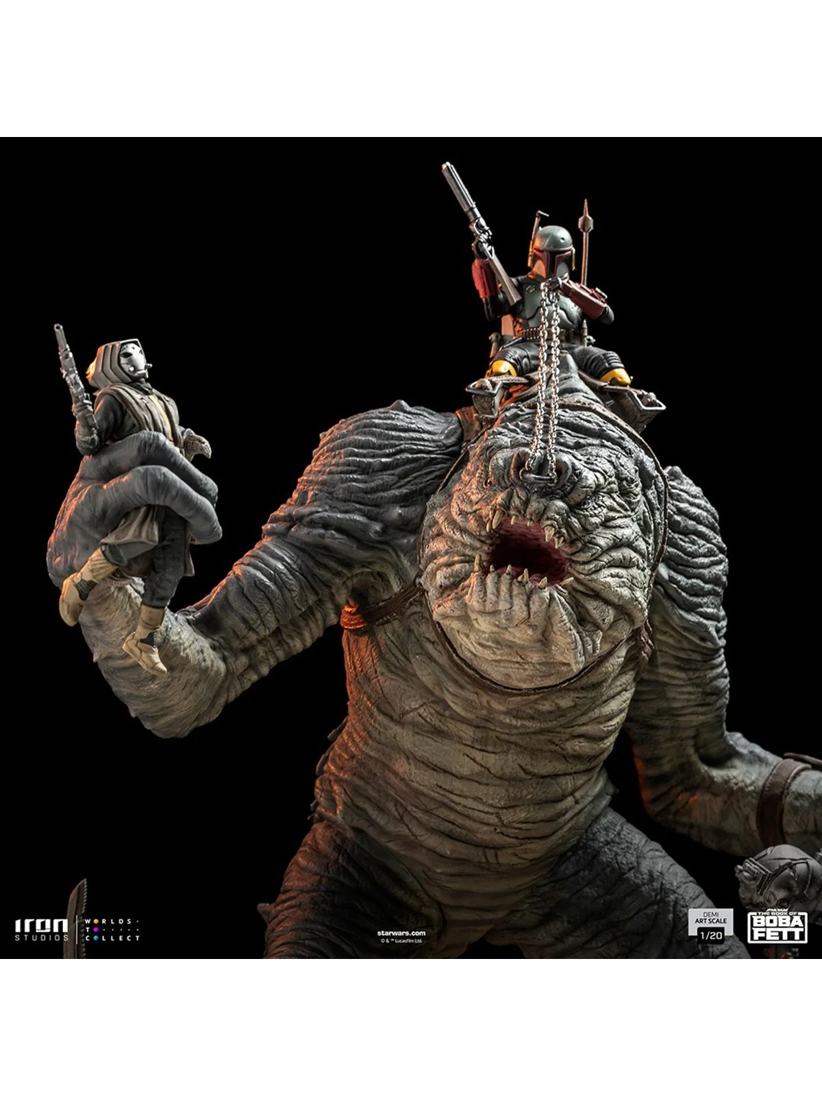 Statue Boba Fett & Rancor - The Book of Boba Fett - Demi Art Scale 1/20 - Iron Studios - Image 10