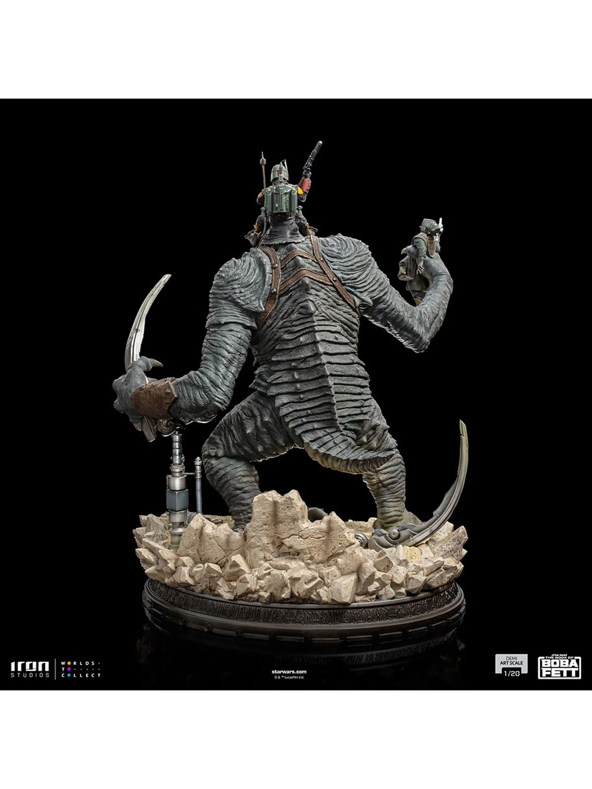 Statue Boba Fett & Rancor - The Book of Boba Fett - Demi Art Scale 1/20 - Iron Studios - Image 5