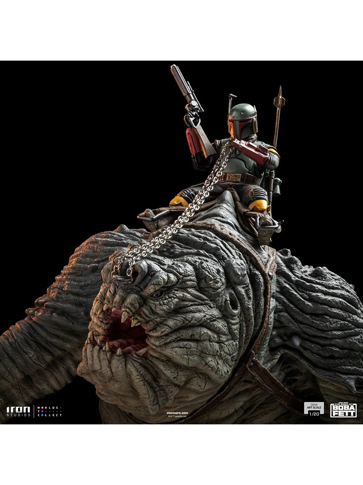 Statue Boba Fett & Rancor - The Book of Boba Fett - Demi Art Scale 1/20 - Iron Studios - Image 9