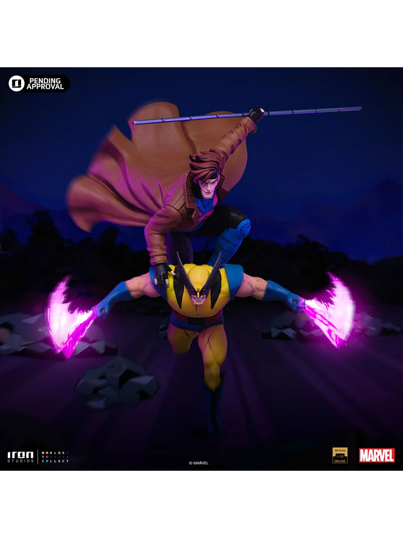Statue Gambit & Wolverine - X-Men 97 - Art Scale 1/10 - Iron Studios - Image 2