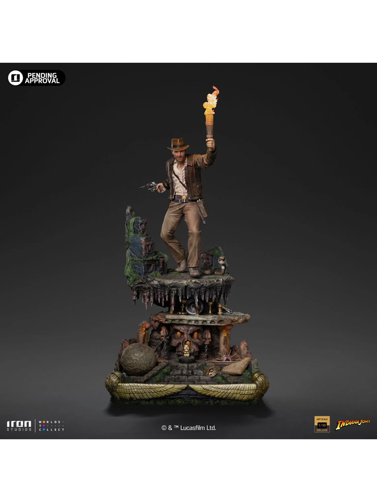 Statue Indiana Jones Deluxe - Indiana Jones - Art Scale 1/10 - Iron Studios - Image 2