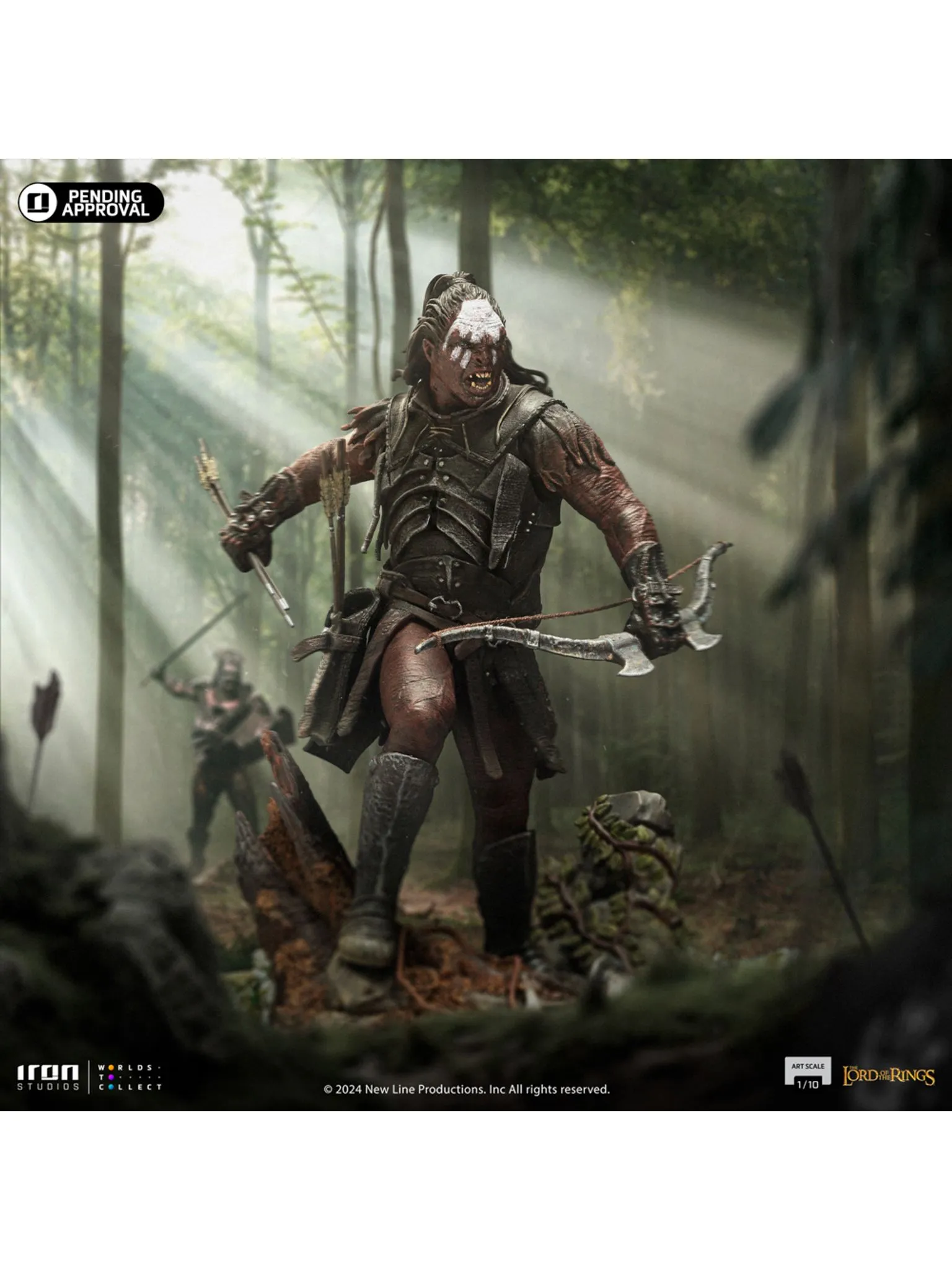 Statue Lurtz, Uruk-hai Leader - Lord of the Rings - Art Scale 1/10 - Iron Studios - Image 2