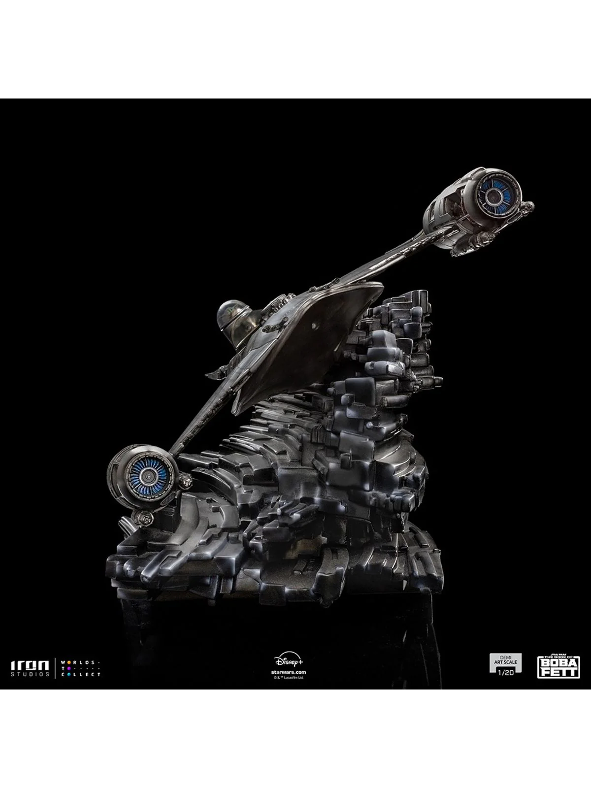 Statue Mando`s N-1 Starfighter - Star Wars: Book of Boba Fett - Demi Art Scale 1/20 - Iron Studios - Image 3