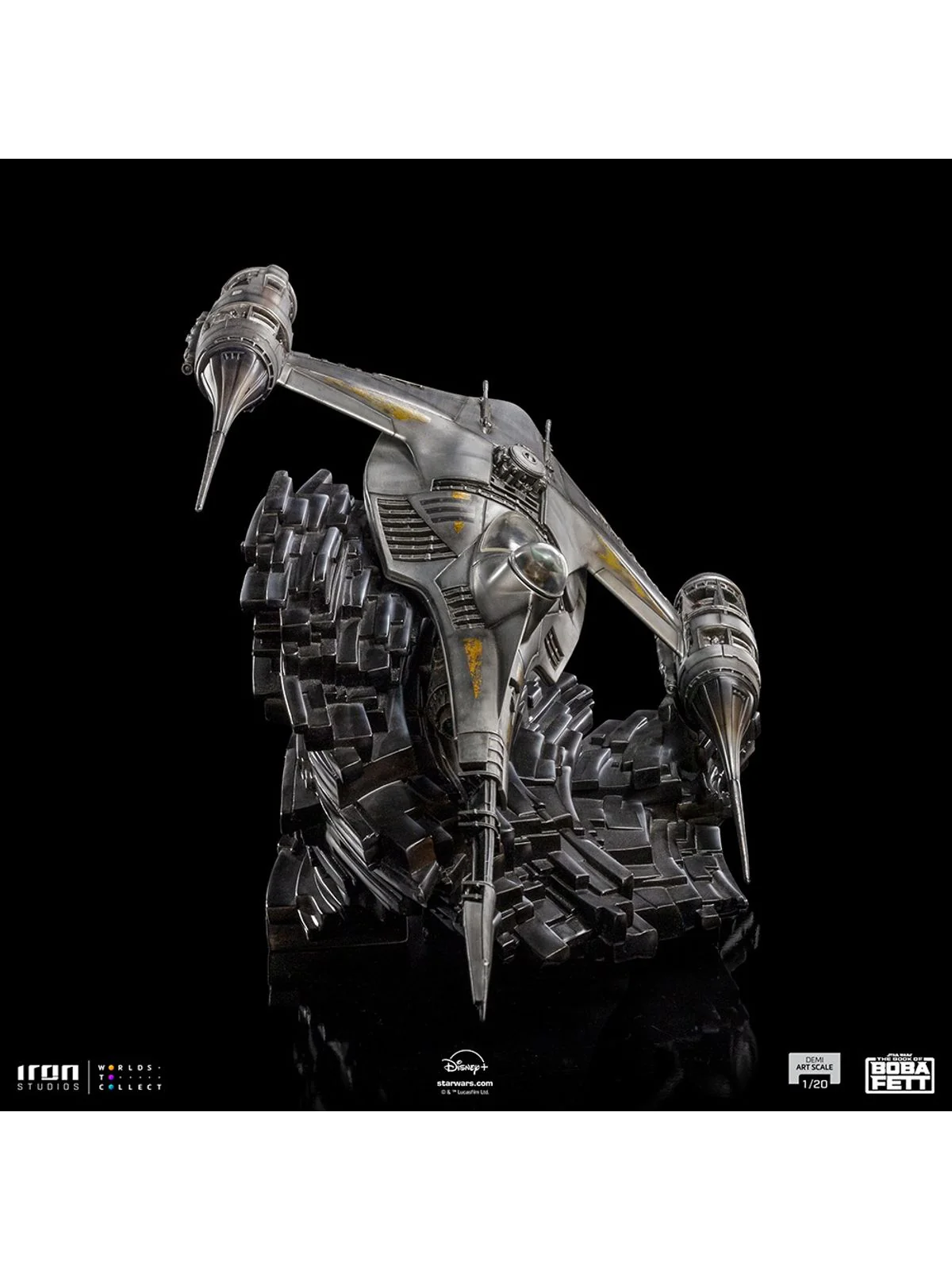 Statue Mando`s N-1 Starfighter - Star Wars: Book of Boba Fett - Demi Art Scale 1/20 - Iron Studios - Image 5