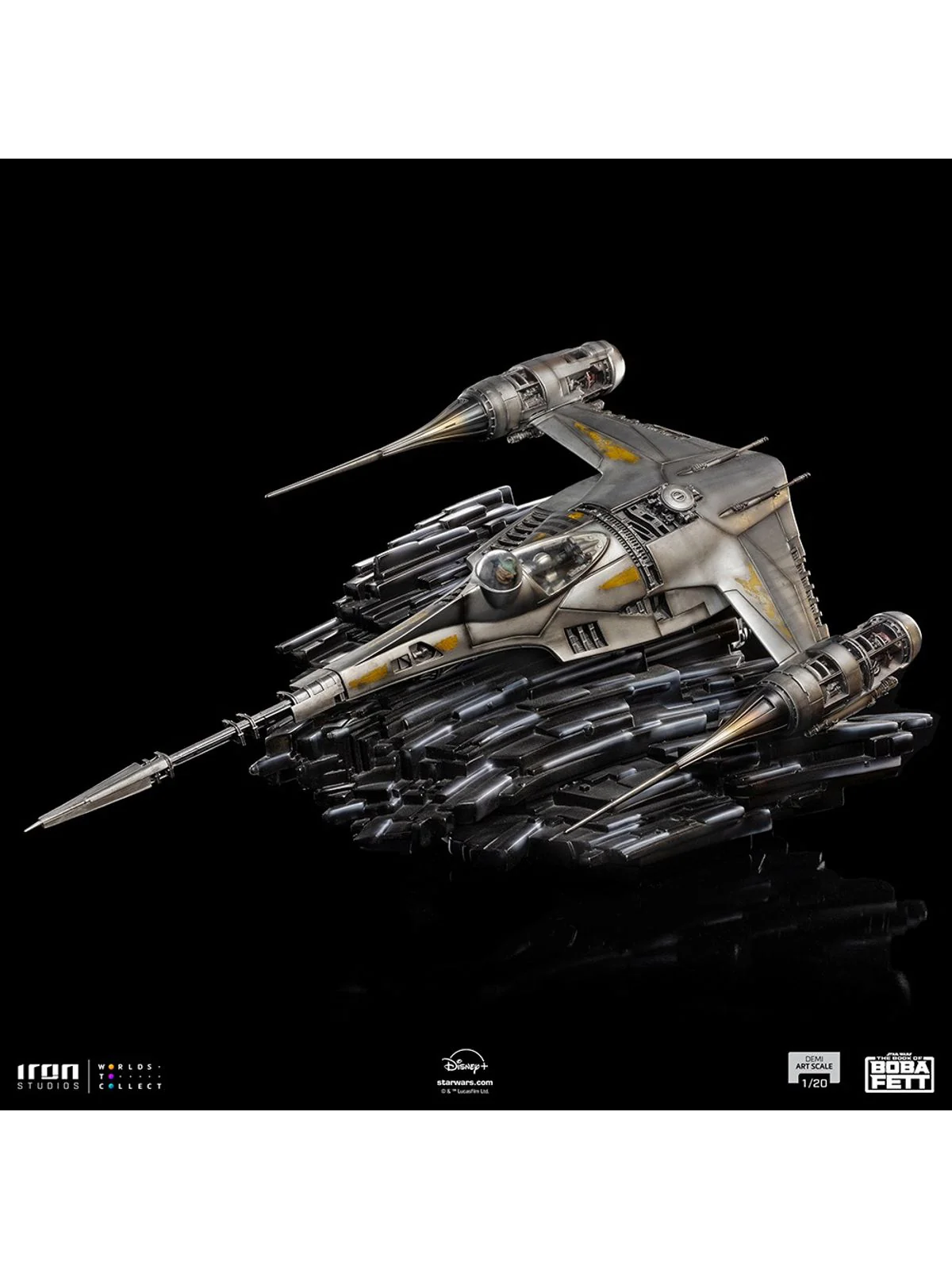 Statue Mando`s N-1 Starfighter - Star Wars: Book of Boba Fett - Demi Art Scale 1/20 - Iron Studios - Image 6