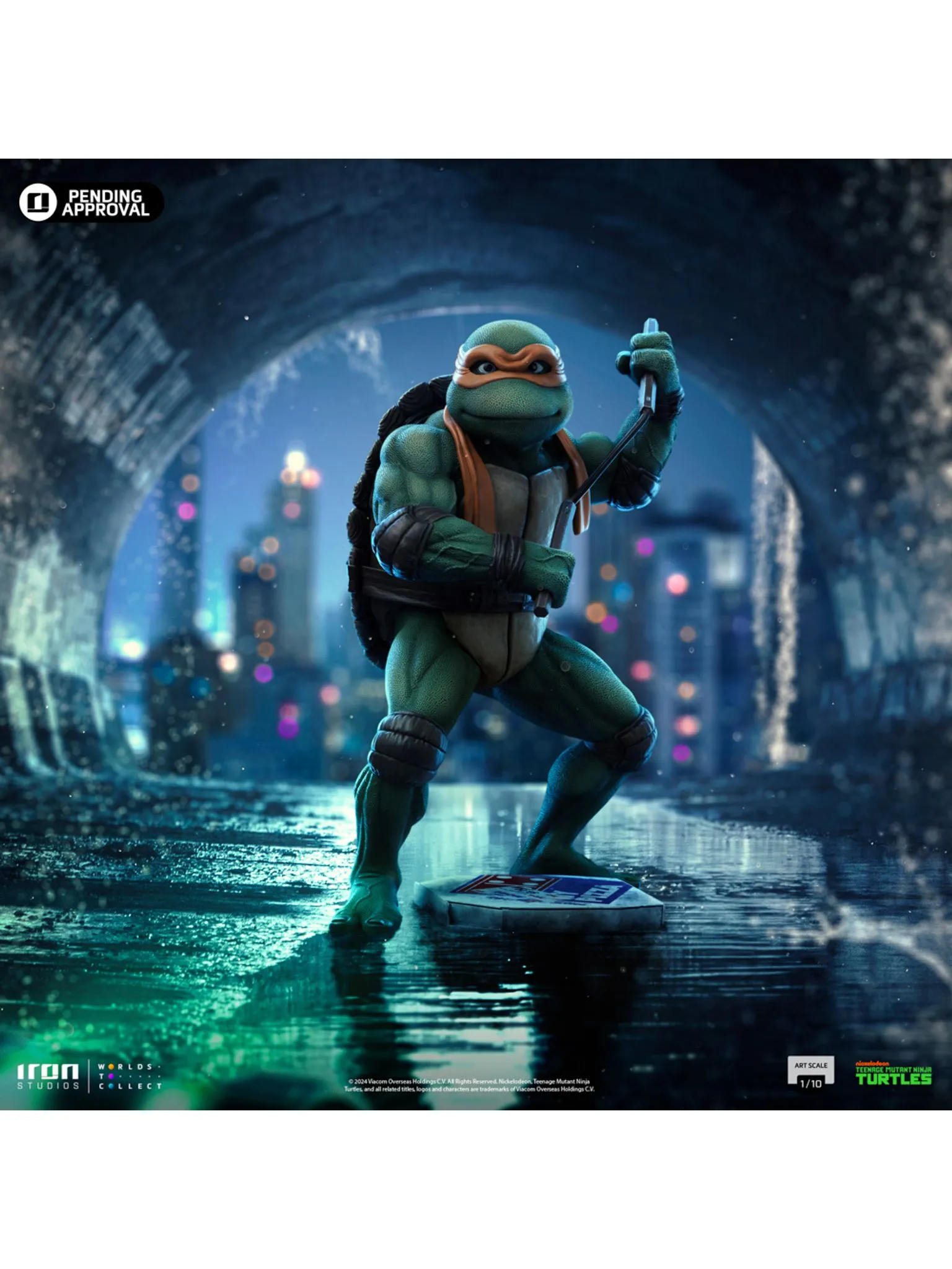 Statue Michelangelo - TMNT Movie - Art Scale 1/10 - Image 3