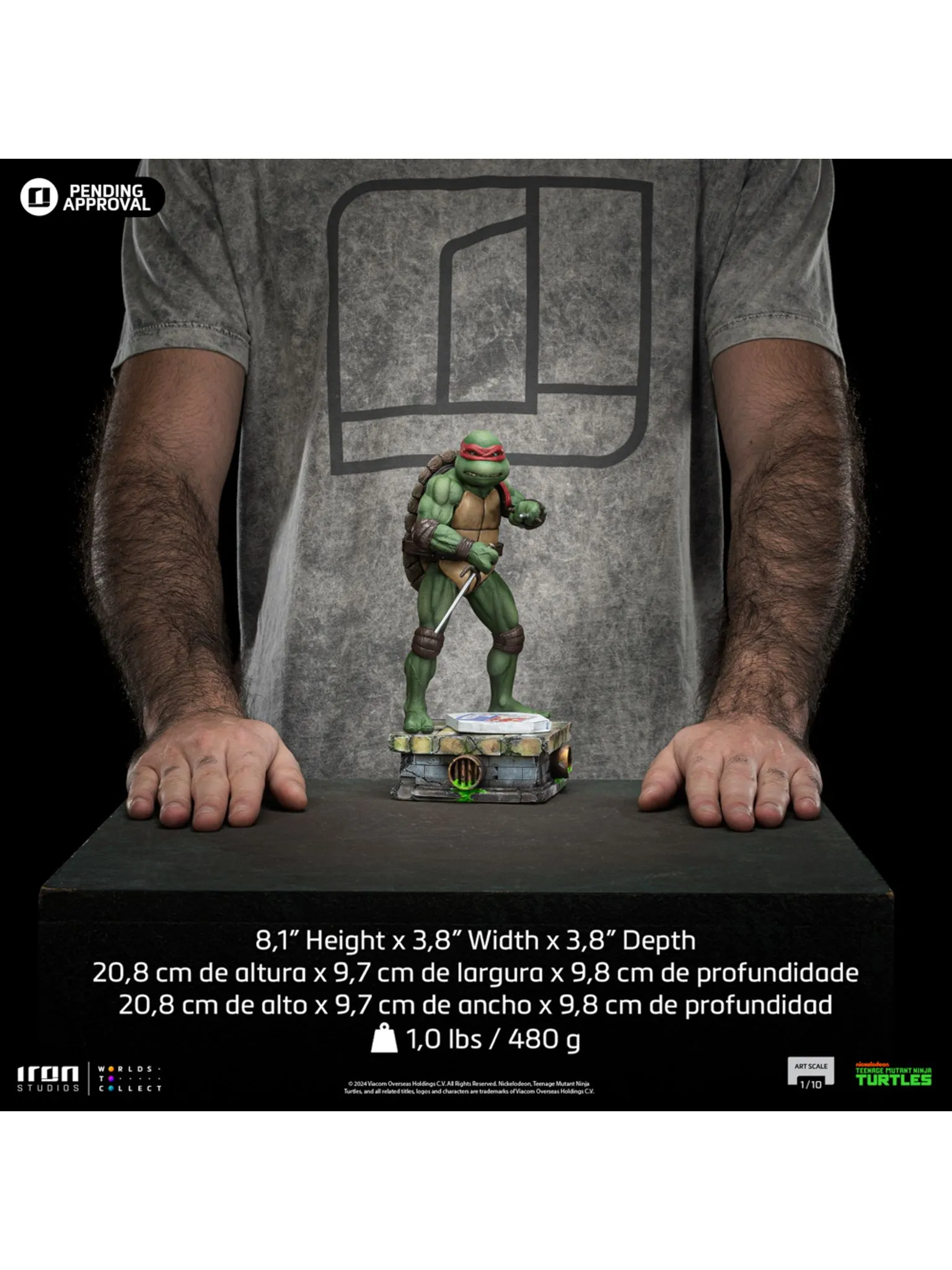 Statue Raphael - TMNT Movie - Art Scale 1/10 - Iron Studios - Image 4