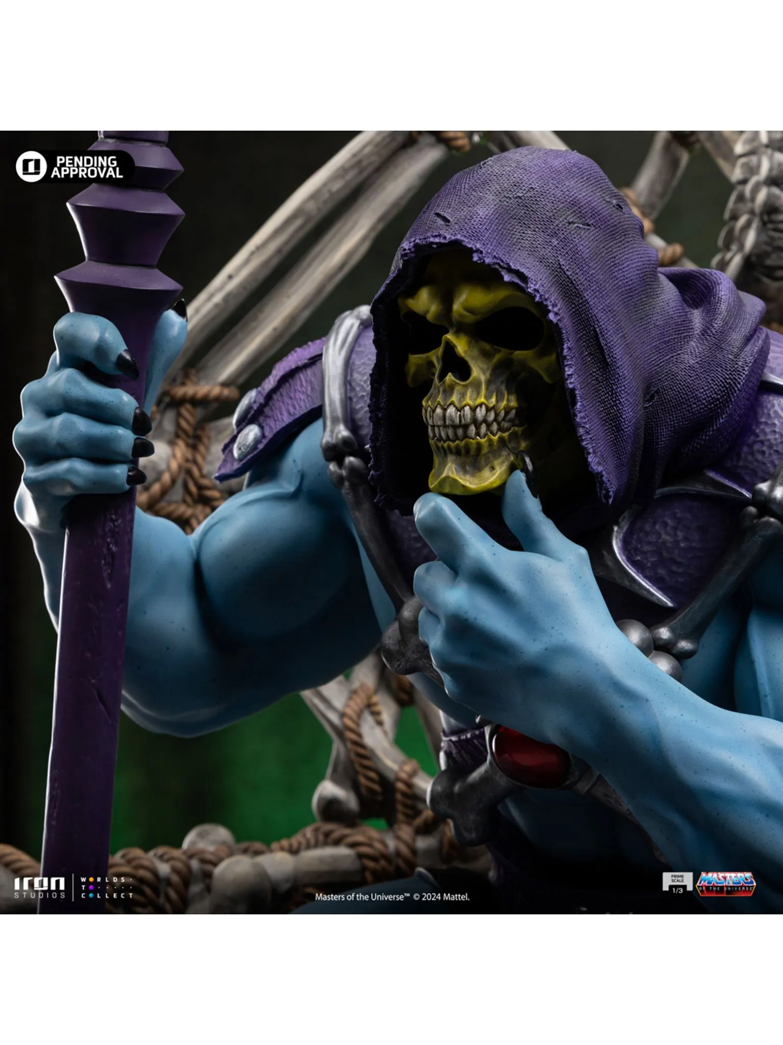 PRE-ORDER Statue Skeletor (10th anniversary) - Masters of the Universe - Prime Scale 1/3 - Image 3