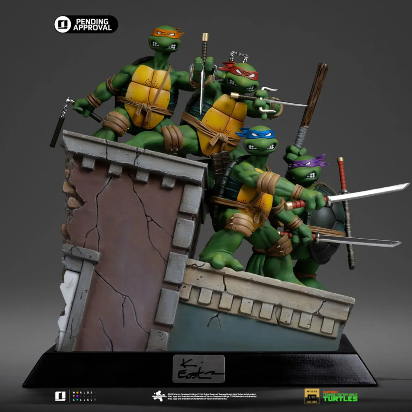 PRE-ORDER Statue TMNT 1st Cover Set - Teenage Mutant Ninja Turtles - Art Scale 1/10 - Image 3