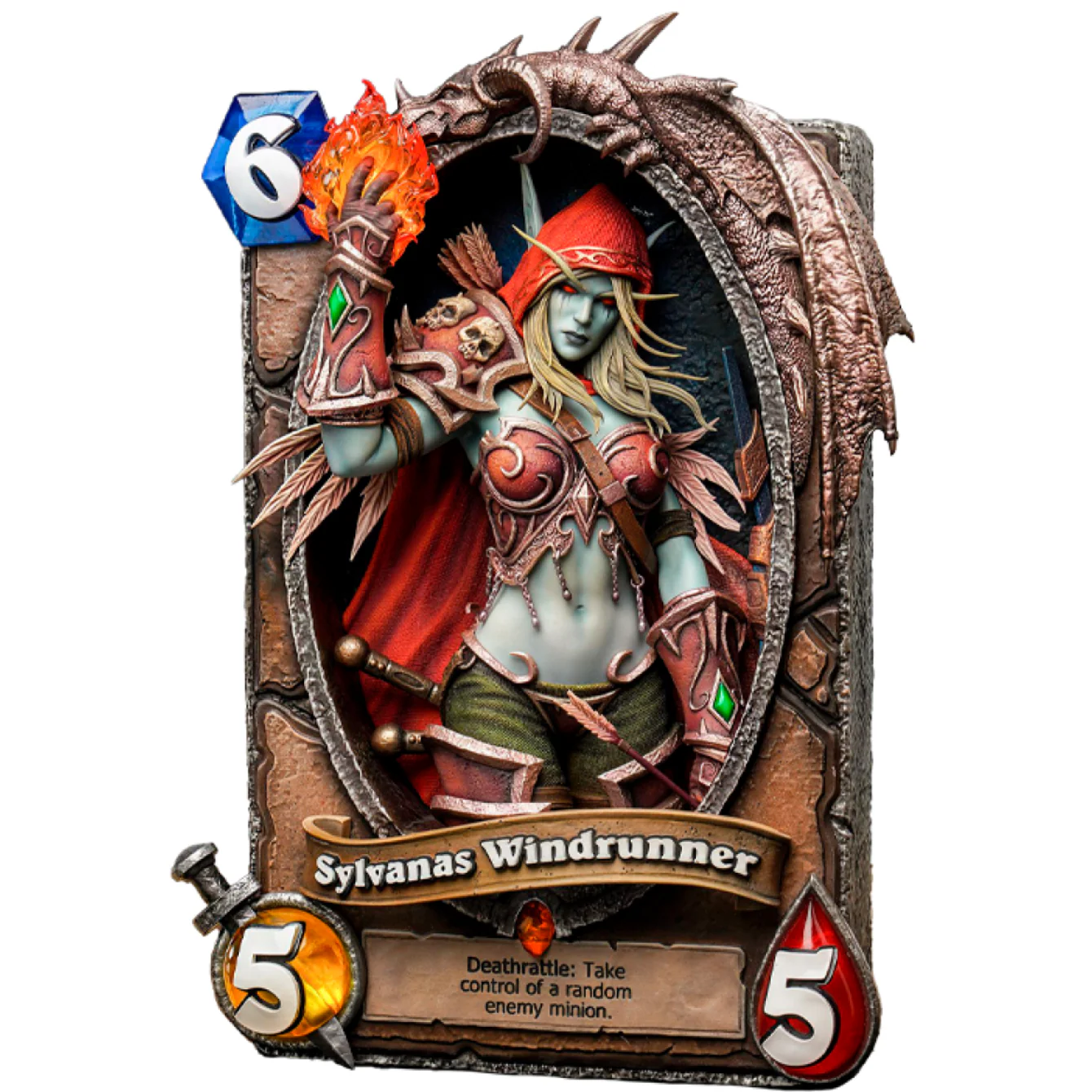 Sylvanas Windrunner 3D Art Frame