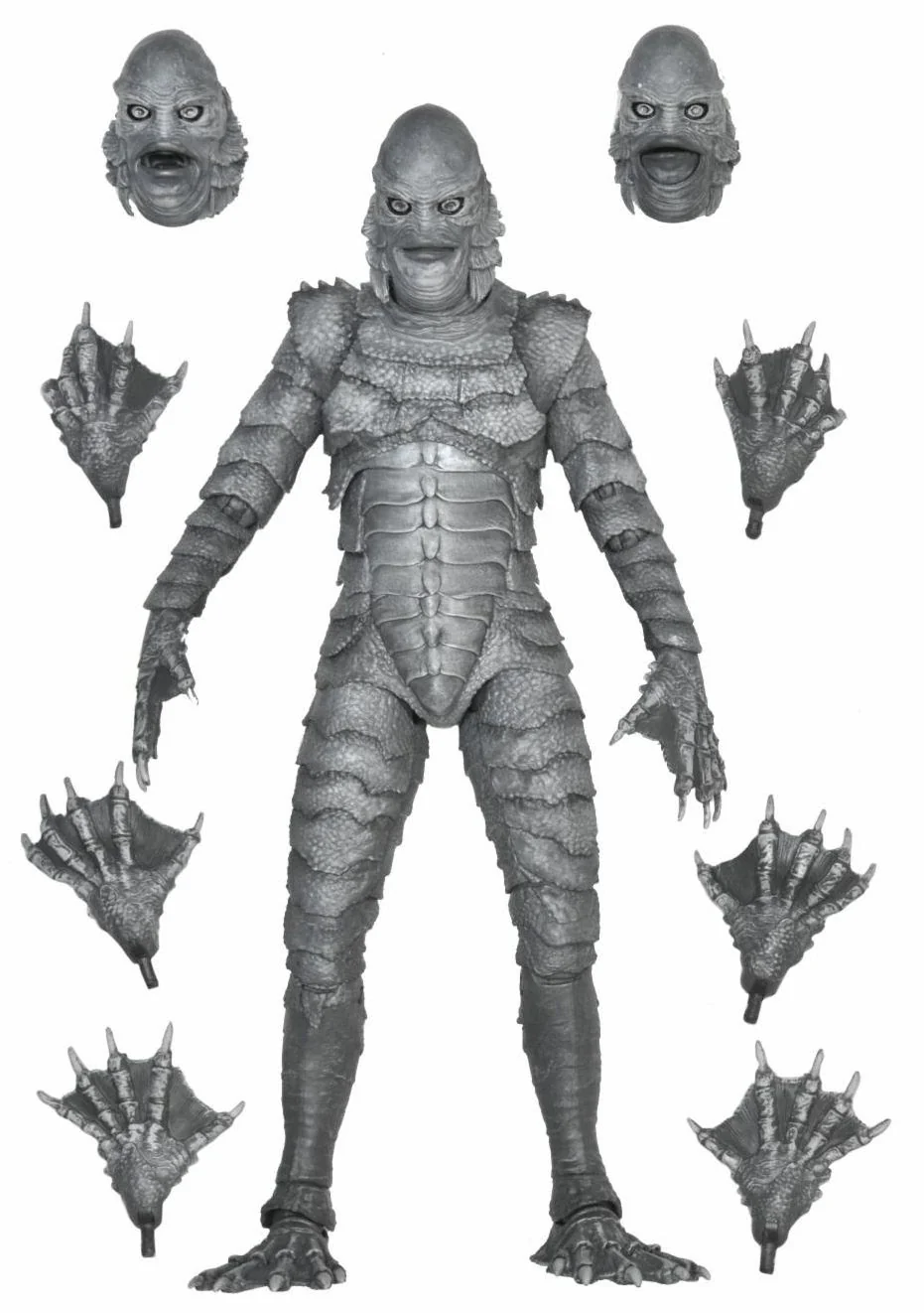Universal Monsters Ultimate Creature from the Black Lagoon Figure (B&W) - Image 5