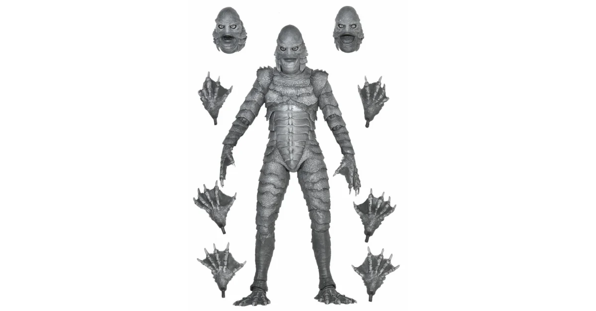 Universal Monsters Ultimate Creature from the Black Lagoon Figure (B&W) - Image 7