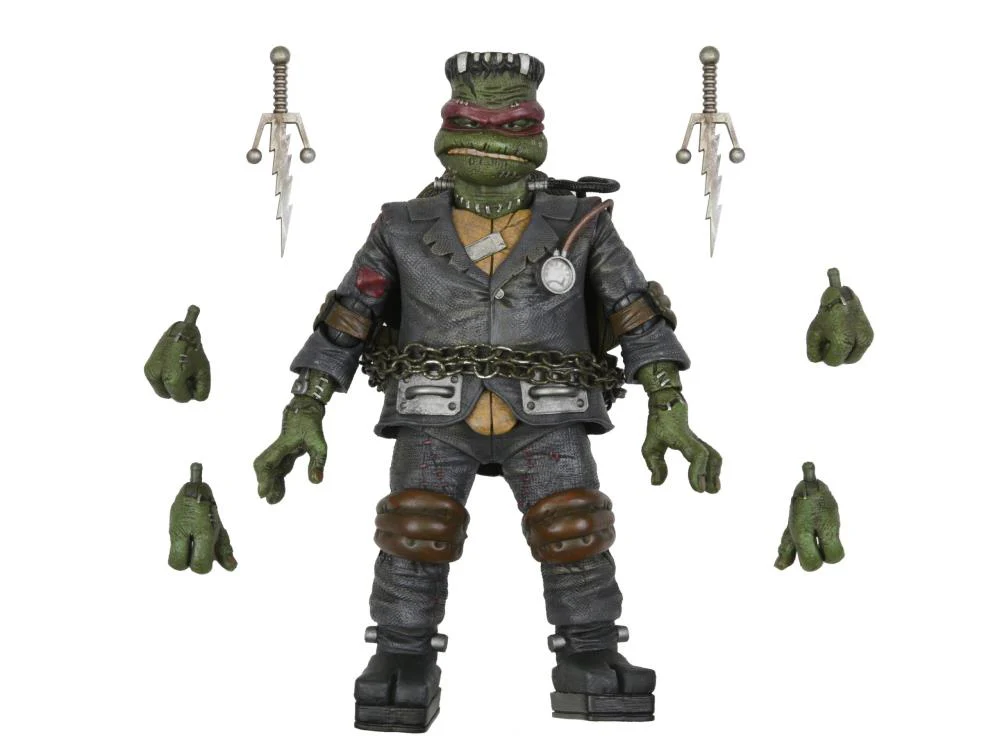 Universal Monsters x Teenage Mutant Ninja Turtles Ultimate Raphael as Frankenstein's Monster Action Figure - Image 3