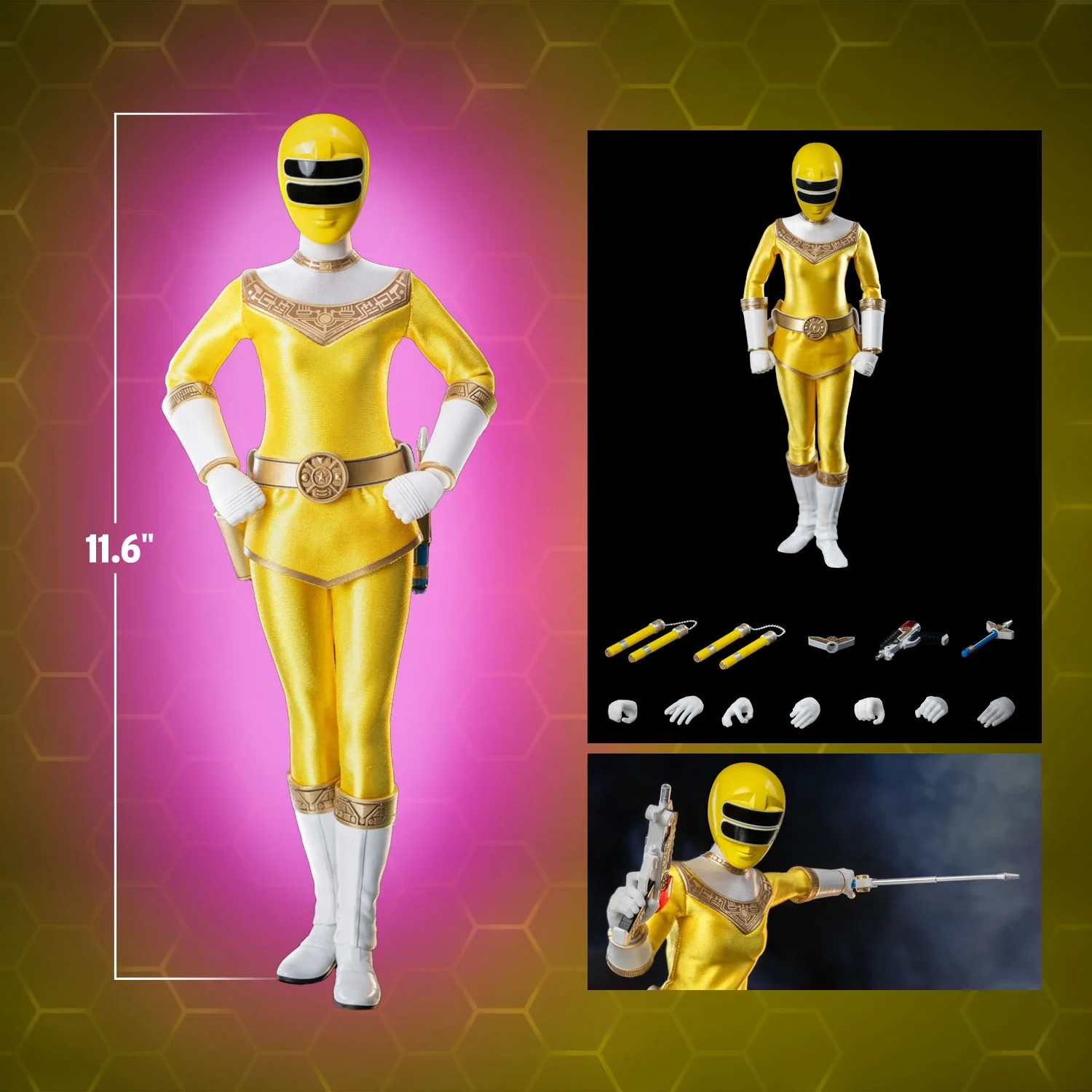 ZEO RANGER II YELLOW Sixth Scale Figure by Threezero - Image 2