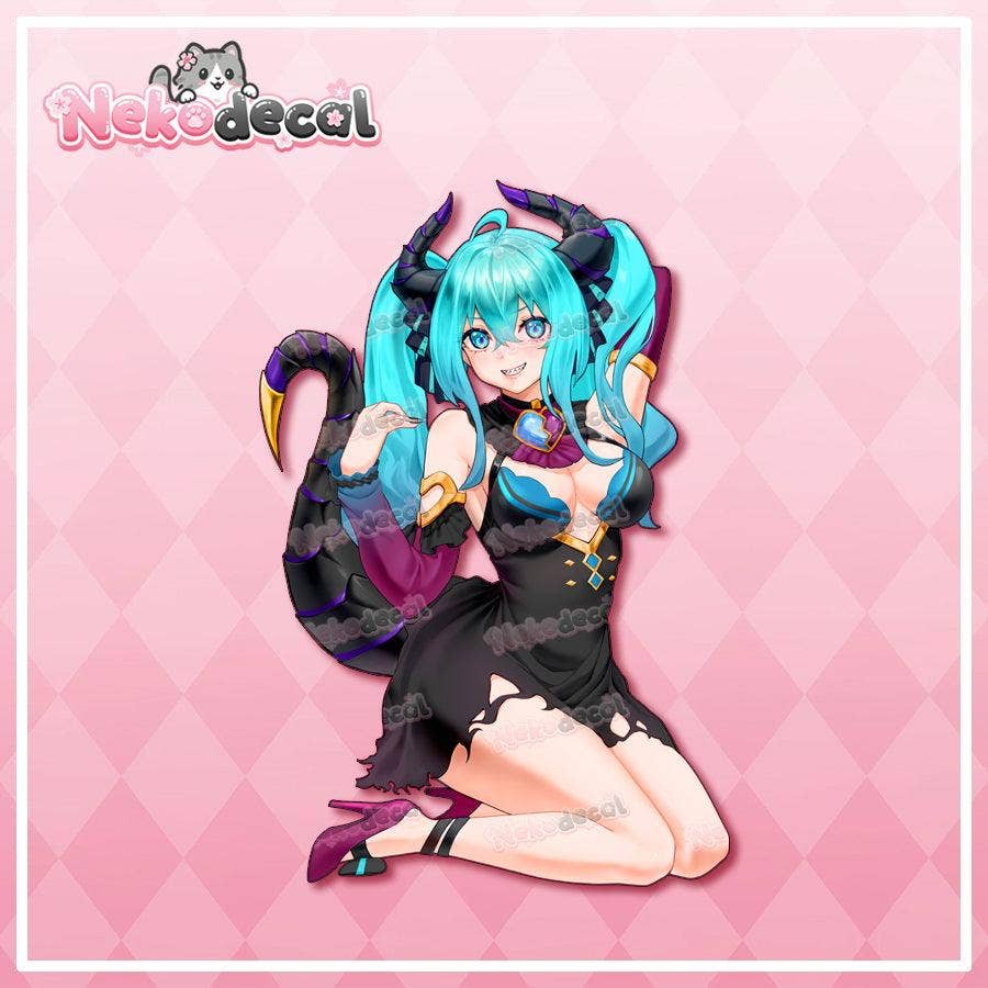 Pretty Miku Stickers Window Cling - Image 4