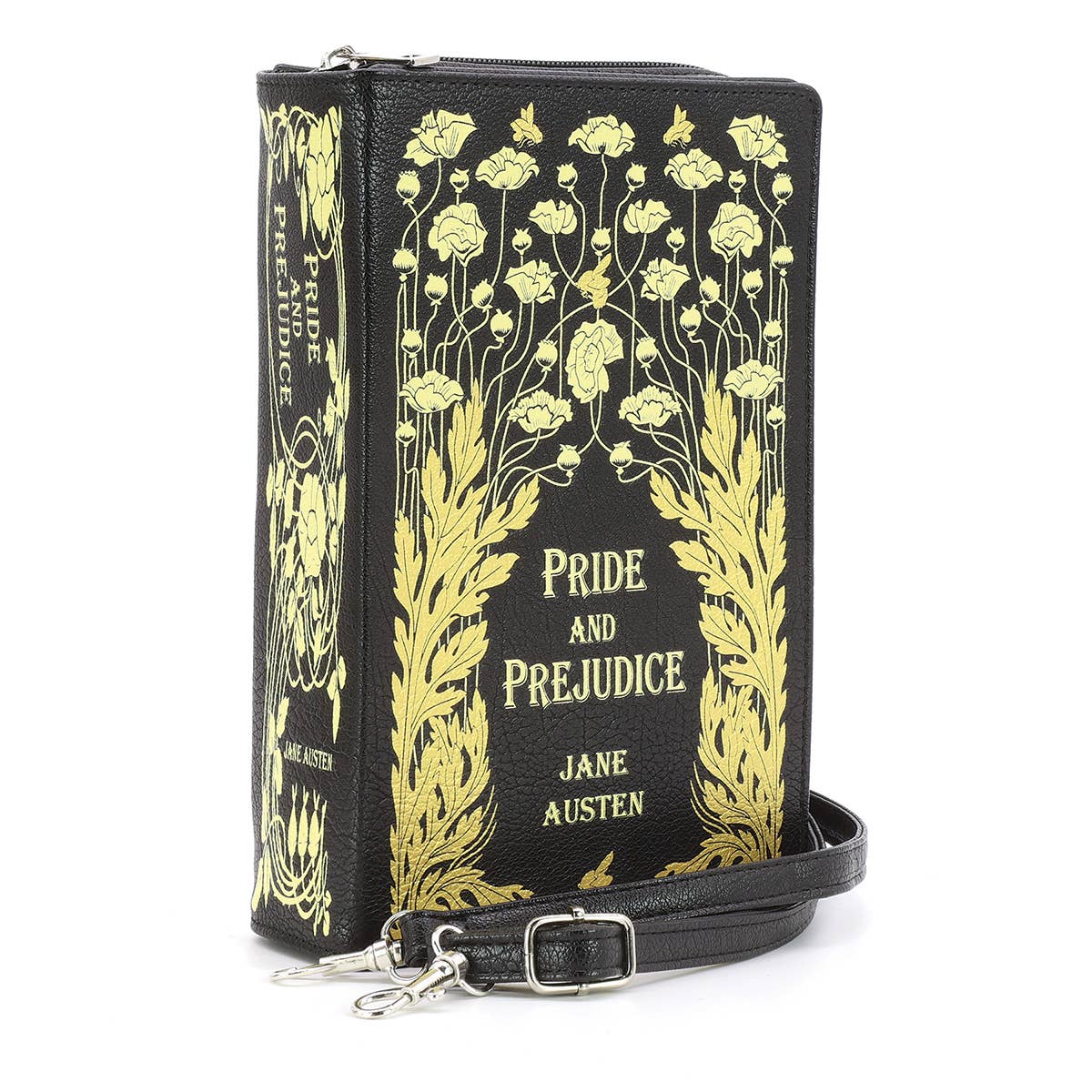 Pride and Prejudice Floral Book Clutch Bag - Image 2