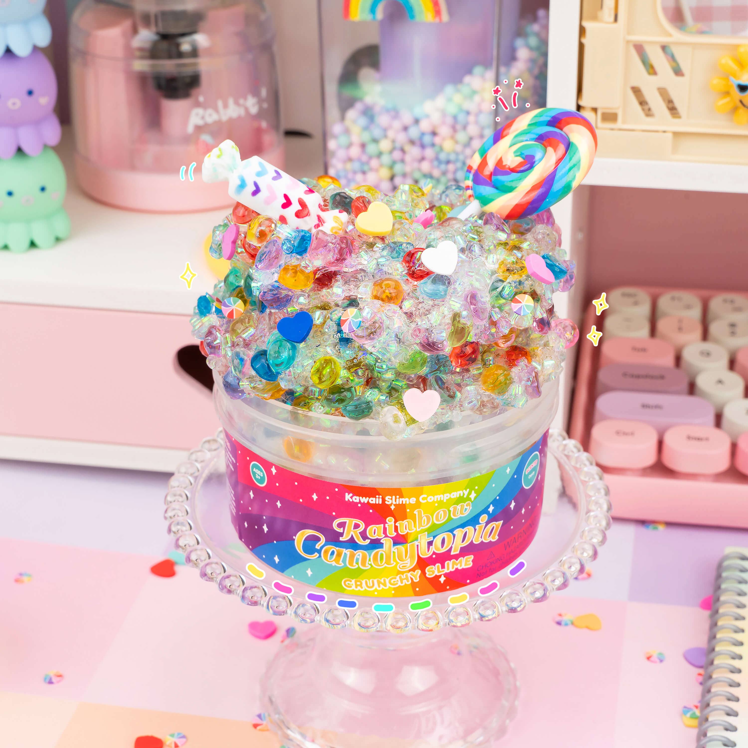 Rainbow Candytopia Crunchy Slime - Image 2