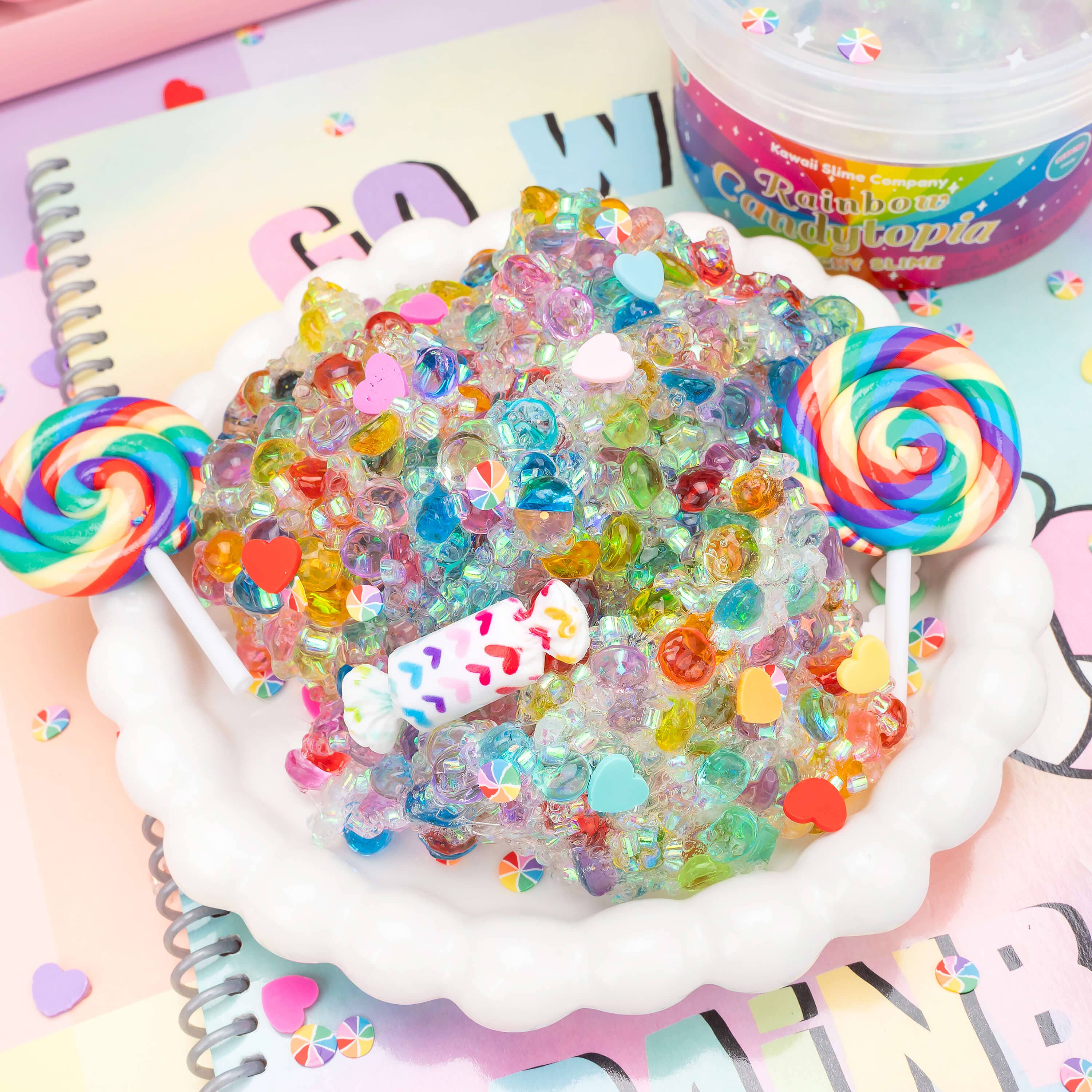 Rainbow Candytopia Crunchy Slime - Image 3